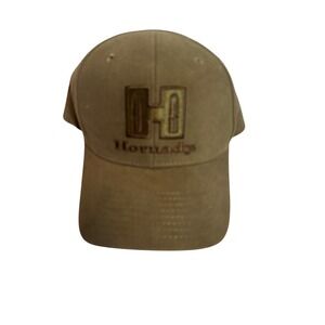 Hornady Baseball Cap Mens One Size Olive Green Excellent Adjustable Logo Hat